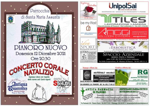 CONCERTO DI NATALE A PIANORO NUOVO