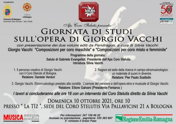 "L'OPERA DI GIORGIO VACCHI" Giornata di studi