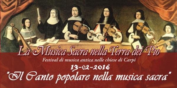 CARPI "Il Canto popolare nella musica sacra"