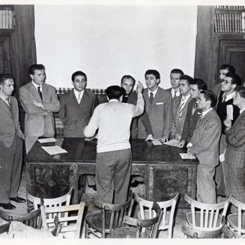 1955 il Coro Stelutis in Arcivescovado