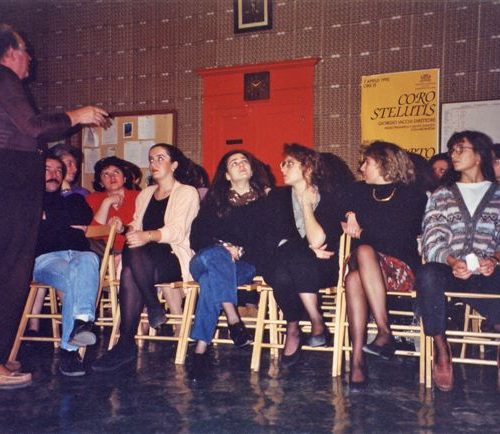 1990 11 09 PRIMA PROVA del Coro Misto Giorgio dirige