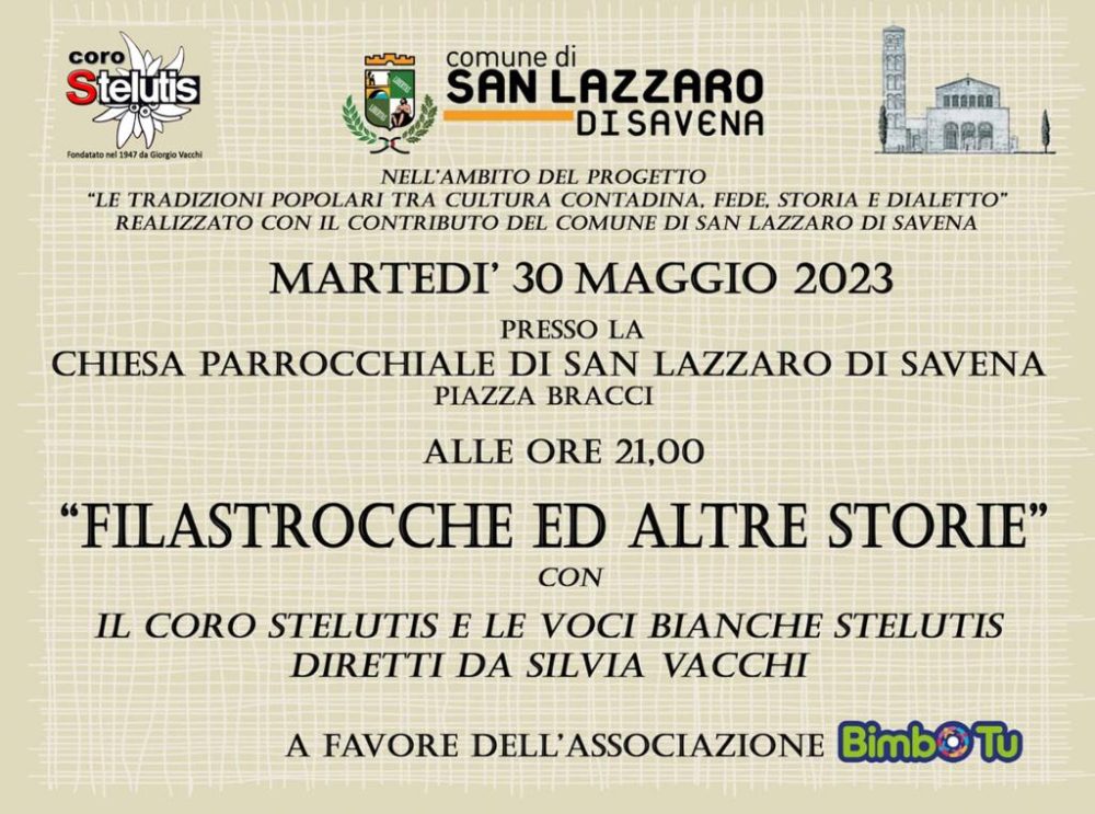 Filastrocche - BANNER 30 Maggio